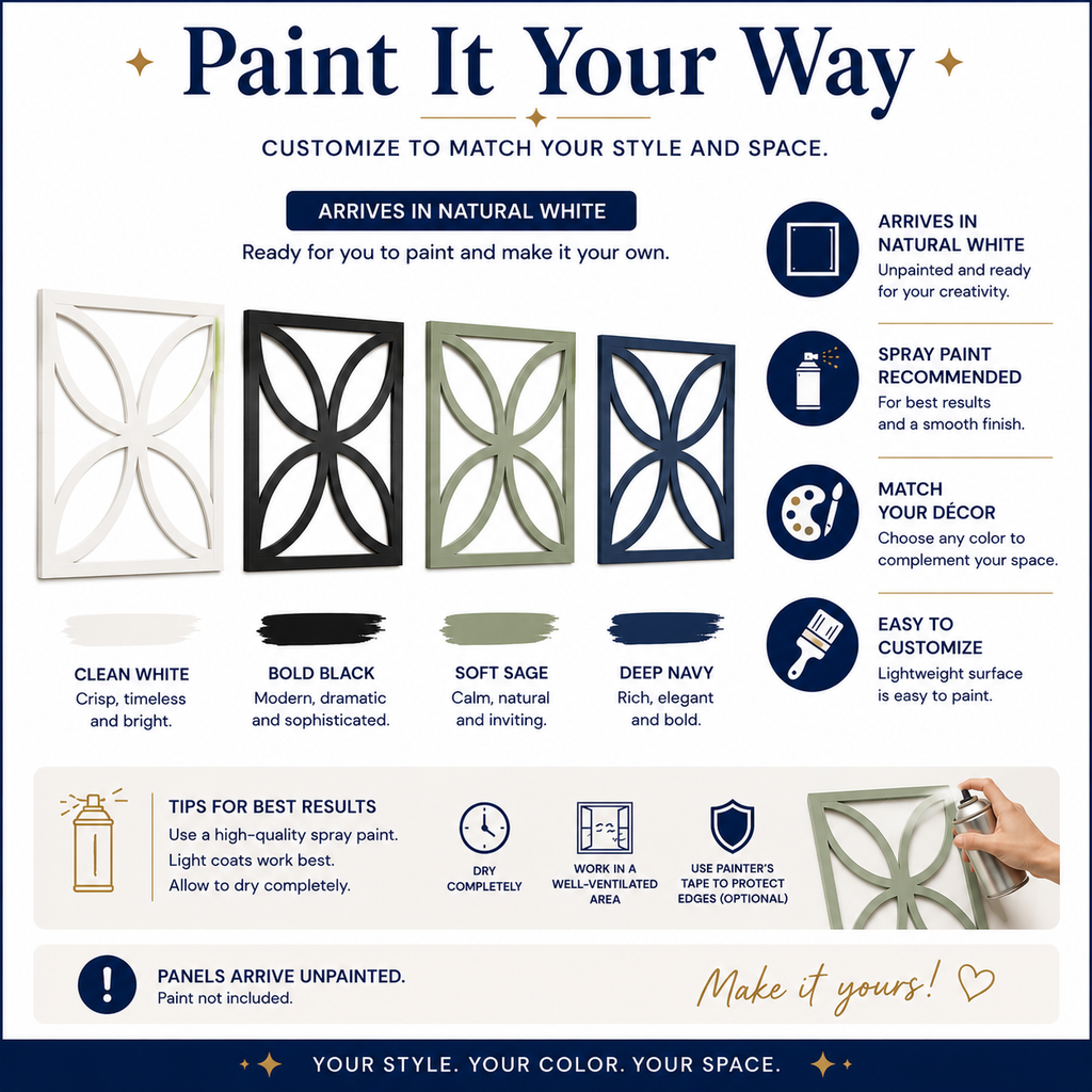 Wave Ogee Decorative Wall Panels | Rental Friendly | Peel & Stick | Humidity Resistant