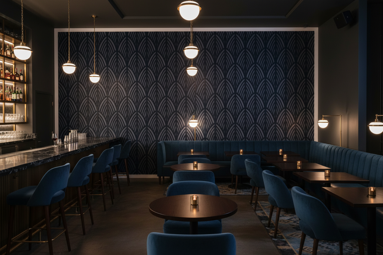Bar navy blue