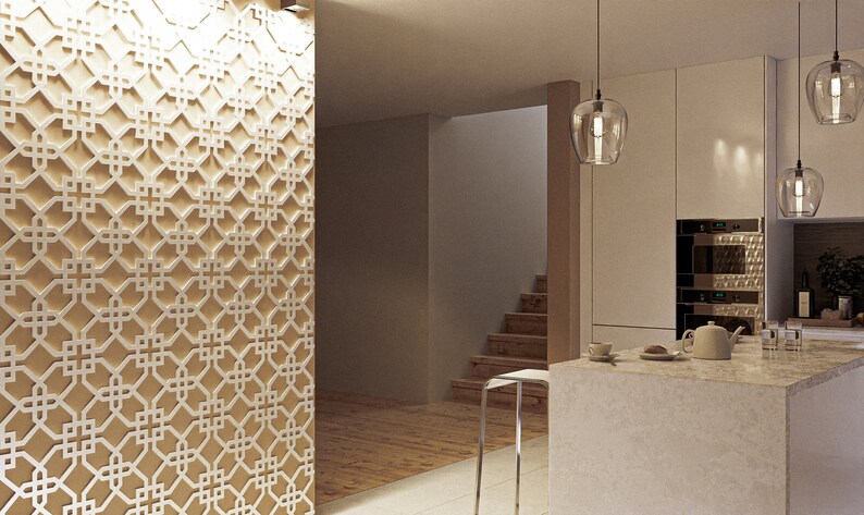 Celtic Lattice Decorative Wall Panels | Rental Friendly | Peel & Stick | Humidity Resistant