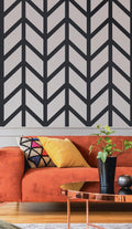 Chevron Arrow Wall Panels | Rental Friendly | Peel & Stick | Humidity Resistant