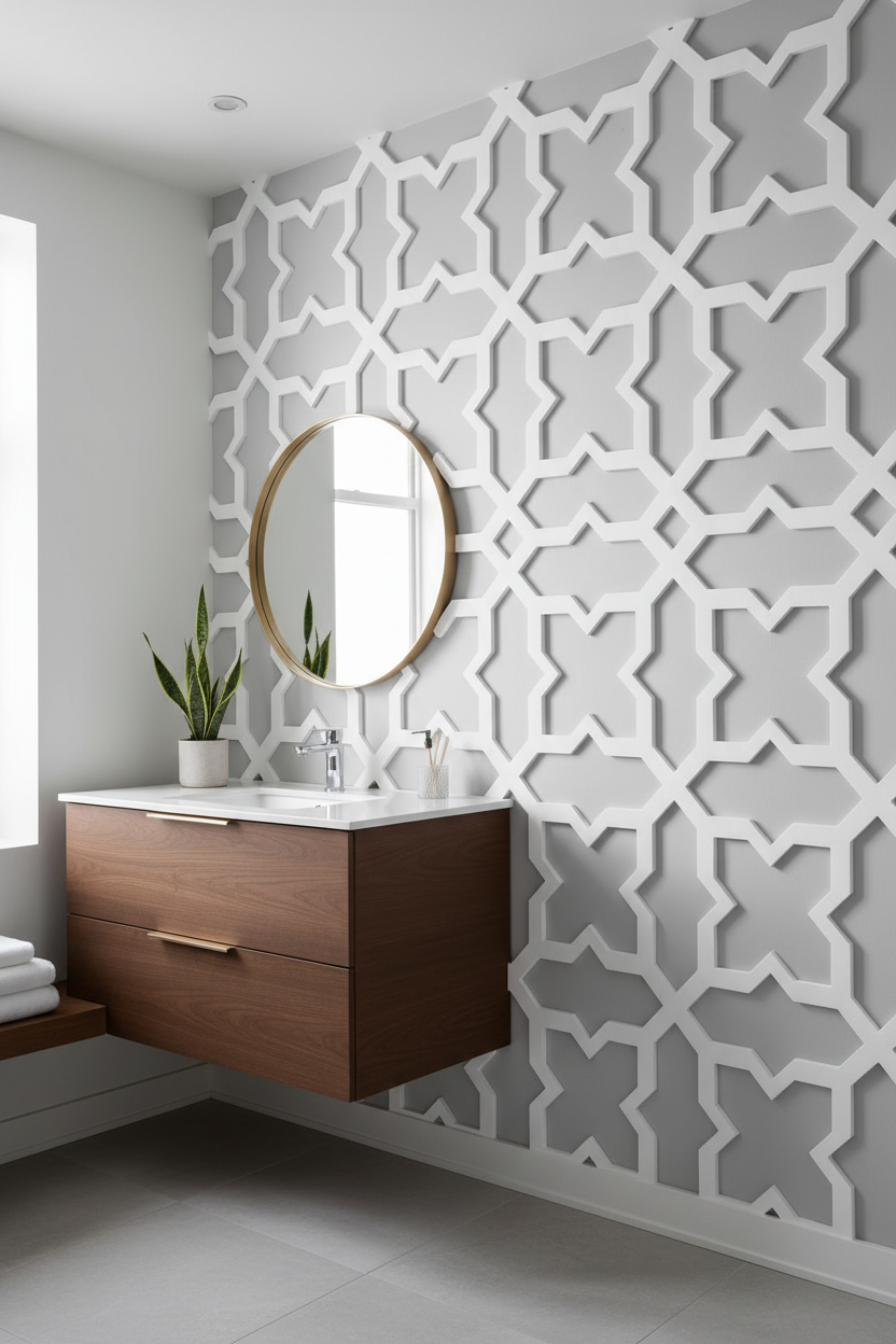 Lattice Cross - Baño 3D