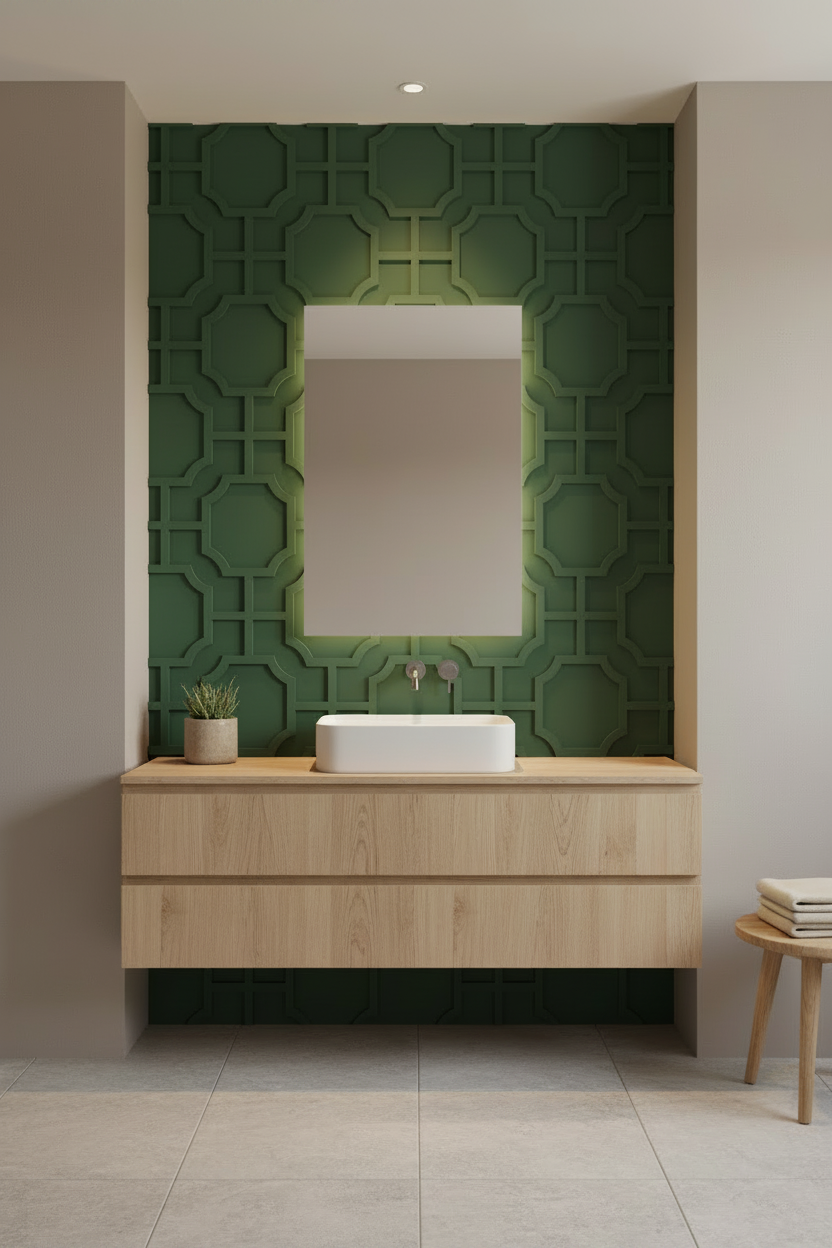 Octagon Gate - Baño Deep Forest Green